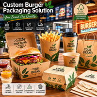 Boîte alimentaire à double paroi en kraft brun, prix de gros, fournisseur fiable, haute qualité, abordable, sûre pour les aliments, avec impression personnalisée