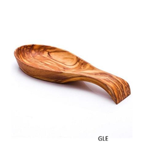 Ensemble de couverts en bois d'acacia : cuillère longue et spatule, style japonais pour la maison - Product Image 1