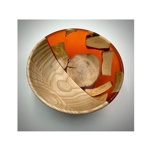 Ensaladera de Lujo Hecha a Mano con Resina Epoxi Libre de BPA y Madera de Acacia con Acabado de Alto Brillo para Decoración de Hogar de Alta Gama - Product Image 1