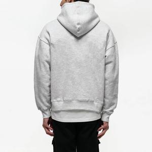 Sweat-shirt et hoodie pour homme, coupe ample, coton, polyester, élasthanne, tissu French Terry, automne-hiver, avec logo brodé - Product Image 6