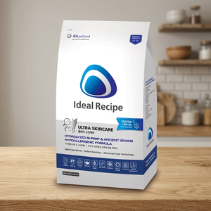 Alimento para Gatos Ideal Recipe Ultra Skincare con Camarones Hidrolizados y Granos Antiguos, Hipoalergénico, Dieta de Ingredientes Limitados, Salud Digestiva - Product Image 1