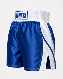 Shorts de boxe Fawkes 100% coton respirant à rayures noires et blanches, taille élastique, unisexe, vêtements de sport pour adultes, prix de gros, pas cher - Product Image 3