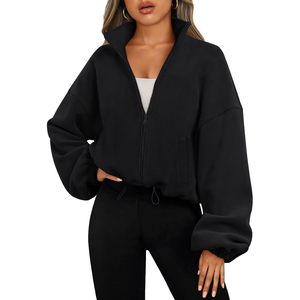 2025 femmes à manches longues fermeture éclair surdimensionné polaire sweats à capuche hiver culture Sherpa automne tenues XL à la mode hiver - Product Image 5