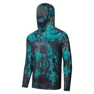 Custom New Fishing Clothing Shirt Sublimation Upf50+ Breathable Quick Dry <b>Lightweight</b> Recycled Long Sleeve Fishing <b>Hoodie</b> Shirt - Product Image 6