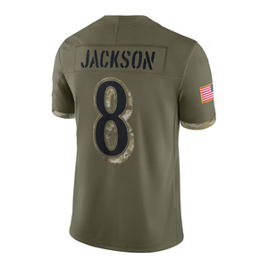 Nouvelle Arrivée Maillot de Football Américain Personnalisé Imprimé Vente en Gros Grande Taille Jaune Maille Authentique Dégradé Court Respirant Séchage Rapide - Product Image 3