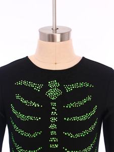 Disfraz de Esqueleto para Niños y Niñas de 6 a 16 Años, Mono para Cosplay, Baile de Disfraces, Eventos Temáticos, Fiestas, Baile Latino, Personalizado - Product Image 3