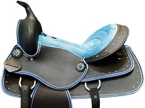 Sillín de Cuero Duradero para Caballo con Acolchado Suave, Ajuste Seguro, Juego de Almohadillas para Sillín de Senderismo, Sillín de Montar Occidental - Product Image 6