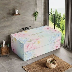 Boîte d'emballage cosmétique de luxe en papier recyclé écologique, logo personnalisé imprimé, boîte cadeau pour soins de la peau et maquillage, vente en gros directe d'usine - Product Image 1