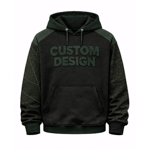 Fournisseur en gros de sweats à capuche pour hommes, coton molletonné épais surdimensionné, logo personnalisé, mode streetwear décontractée d'hiver - Product Image 2