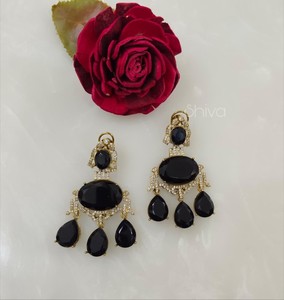 Pendientes Colgantes de Cuarzo Chapados en Oro Vintage con Diseño de Cristal Brillante en Forma de Lágrima de Diamante, Joyería de Boda para Mujer - Product Image 6