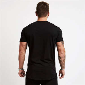 Camiseta Deportiva Ajustada para Hombre, Transpirable, de Punto, para Gimnasio y Deportes, con Logotipo Personalizado en el Frente y Cuello Redondo, Venta al Por Mayor - Product Image 5