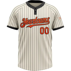 Maillot de baseball/softball à rayures pour hommes et femmes, respirant, 100 % polyester, séchage rapide, pour équipes, fans et clubs sportifs - Product Image 1