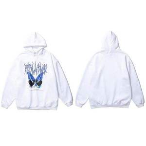 Sudadera con Capucha Personalizada de Alta Calidad 100% Algodón para Hombre, Diseño Estampado en Blanco y Negro con Logotipo Cubierto - Product Image 2