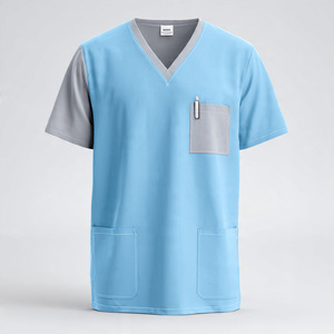 High Quality Medical <b>Scrub</b> Top Uniform for Doctors Nurses - Product Image 6