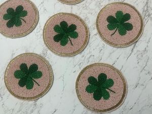 Handmade Beaded Maple Leaf <b>Drinking</b> <b>Straws</b> Luxury Eco-Friendly Reusable Portable Washable Fabric Bar Mats Classic Autumn Design - Product Image 2