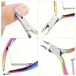 Professional Stainless Steel <b>Nail</b> Cuticle Nipper 11cm Curved Blade Sharp Finger & Feet Care <b>Scissor</b> Tool - Product Image 5