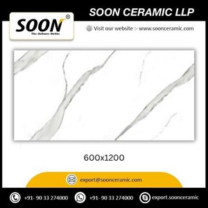 Losetas de Porcelana I-VENUSL Infinite Glossy, 600x1200, 10mm de Grosor, Antideslizantes, Antibacterianas, Adhesivas para Exteriores, Estilo Piedra Moderna, Más Vendidas - Product Image 2