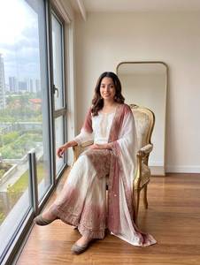 <b>Top</b> Quality Embroidery Sequence Work <b>Indian</b> and Pakistani Clothing Salwar Suit Available at Export Price - Product Image 3