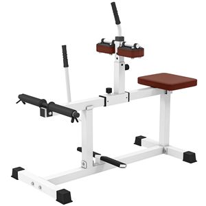 Attrezzo Fitness Regolabile in Acciaio per Calf Raise con Carico a Perno, per Allenamento della Forza delle Gambe, Attrezzatura da Palestra Marrone - Product Image 1