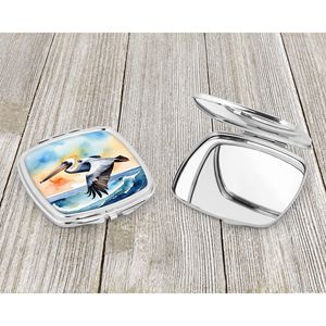 Pelican Soaring Compact <b>Travel</b> Makeup <b>Mirror</b> for Women Foldable Handheld Pocket Decorative <b>Mirror</b> Gift - Product Image 3
