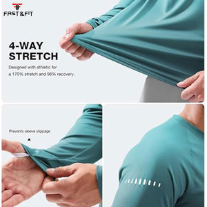 Camiseta de Compresión de Manga Larga Estilo MMA, Protección UV, Transpirable, con Estampado por Sublimación - Product Image 6