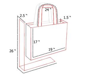 Bolsa de Yute Ecológica con Asas de Cuero Vegano, Bolsa de Compras Premium para Regalos Corporativos, Logotipo Personalizado - Product Image 5