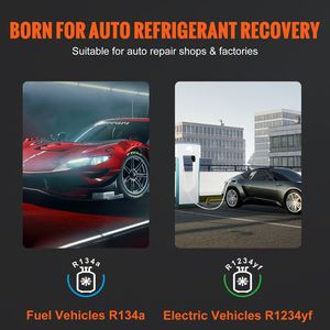 Kit Macchina Completamente Automatica per il Recupero del Refrigerante AC con Bilancia Elettronica e Compressore R134A+R1234YF per Riparazioni Auto - Product Image 6