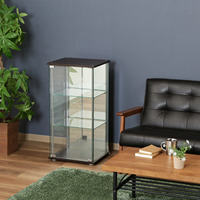 Vitrine Moderne en Verre Trempé de Petite Taille pour Salon, Bar à Domicile, Salon de Beauté, Salle à Manger, Hôtel, Atelier