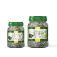 Feuilles de thé vert en vrac pour marque privée, thé rafraîchissant certifié, personnalisable en pot ou en sachet
