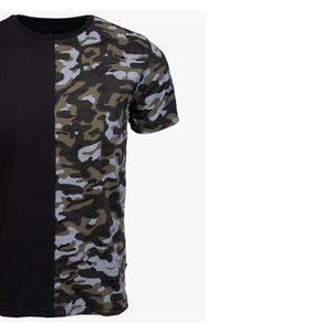 T-shirt unisexe camouflage streetwear en coton, col rond, coupe ample, manches courtes, décontracté, pour l'été - Product Image 2