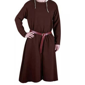 Túnica Medieval de Lana de Manga Larga para Hombre y Mujer, Disfraz Vikingo para Ferias Renacentistas, Ropa para Reenactaciones y Fiestas Temáticas - Product Image 3