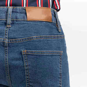 Jeans de Mezclilla para Hombre, Corte Recto, Lavado Sólido, Ajuste Regular, 100% Algodón, Secado Rápido y Transpirables, Más Vendidos - Product Image 5