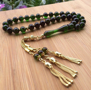 Tasbih islamique prêt à être expédié, perles de prière musulmanes, tasbih religieux en résine - Product Image 5
