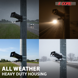 Haut-parleur de signalisation PA de 6 pouces 200W, sirène d'alerte portable avec support de montage, boîtier en plastique noir, 5 cœurs HW 405 BLK - Product Image 3