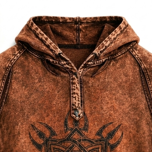 Chaleco sin mangas con capucha para hombre, diseño gráfico gótico, lavado desgastado, transpirable, de secado rápido, estilo casual urbano, camiseta sin mangas de verano - Product Image 4