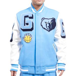 Wholesale <b>Men's</b> Custom Cotton Fleece Baseball <b>Jacket</b> No <b>Hooded</b> Lettermen Varsity <b>Jacket</b> for Winter High Street Tentative Price - Product Image 1