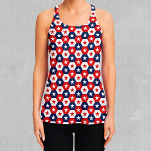 Camiseta sin Mangas Casual para Mujer, Estilo Occidental Personalizado, Sublimada, con Estampado Personalizado, para Gimnasio - Product Image 1
