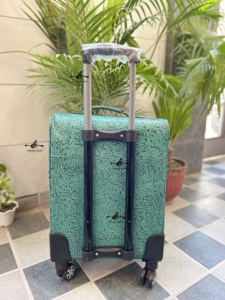 New Arrival Luggage Bags Multi Uses Handmade Trolley Bag Carving Leather Unisex <b>Big</b> Size Multi Uses <b>Suitcase</b> Hair on Hide - Product Image 6