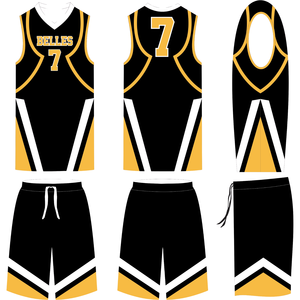 Uniforme de Baloncesto Sublimado, Conjunto de Camisetas y Pantalones Cortos Personalizados para Equipos, Logotipo Impreso OEM, Ropa Deportiva Transpirable de Secado Rápido - Product Image 5