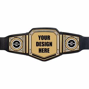 Cinturón de Campeonato con Logotipo Personalizado, Placas de Metal de Latón, Correa de Cuero de Alta Calidad, Talla Adulto Unisex, Cinturones Personalizados - Product Image 1