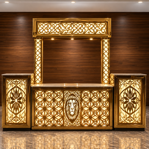 Qavelyx ArcNoura, comptoir de restauration classique et élégant en acier inoxydable de luxe, livraison rapide pour une utilisation en extérieur et en intérieur - Product Image 6