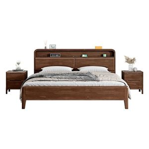 เตียงเก็บของไม้สักสไตล์โมเดิร์นกลางศตวรรษ - Product Image 1