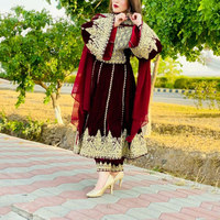 Robe afghane traditionnelle pour femmes, brodée à la main, longue robe culturelle, tenue ethnique, vêtement décontracté pour femmes