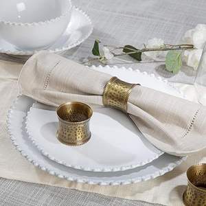 Anillo de Servilleta de Lujo con Cabeza de Ciervo Dorada para Decoración de Mesa en Bodas, Fiestas y Navidad, Porta Servilletas Metálico - Product Image 1
