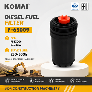 Filtre à carburant diesel KOMAI FF63009  5303743  FF63054NN  FF63008  5660774  60254487  333/E0268  P553009 pour LIUGONG 933E - Product Image 1