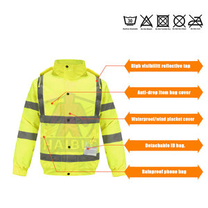 เสื้อแจ็คเก็ตนิรภัยแบบระบายอากาศรุ่นใหม่สำหรับผู้ชาย บริการ OEM สะท้อนแสง คุณภาพสูง ได้รับการรับรองมาตรฐาน CE - Product Image 6