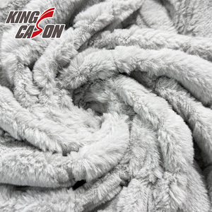 Bufanda de Piel de Conejo Jacquard con Patrón Irregular, Gruesa, Gris, Ecológica, para Decoración del Hogar, <span class=keywords><strong>Precio</strong></span> Económico, KINGCASON - Product Image 5