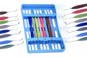 Instrumentos Bone Bridge, juego de 8 piezas de acero inoxidable para relleno dental de composite, espátulas manuales y raspador - Product Image 2