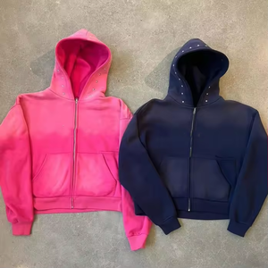 Sudaderas con Efecto Desgastado para Hombre, Sudadera Retro Lavada, Tela de Algodón Premium para Moda Urbana Moderna - Product Image 1