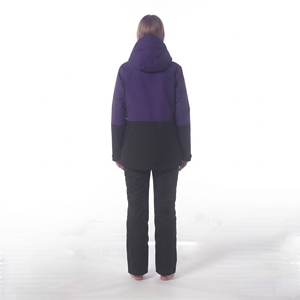 Traje de esquí de invierno para mujer, chaqueta con capucha impermeable y resistente al viento, pantalones transpirables, ropa deportiva para la nieve al aire libre - Product Image 2